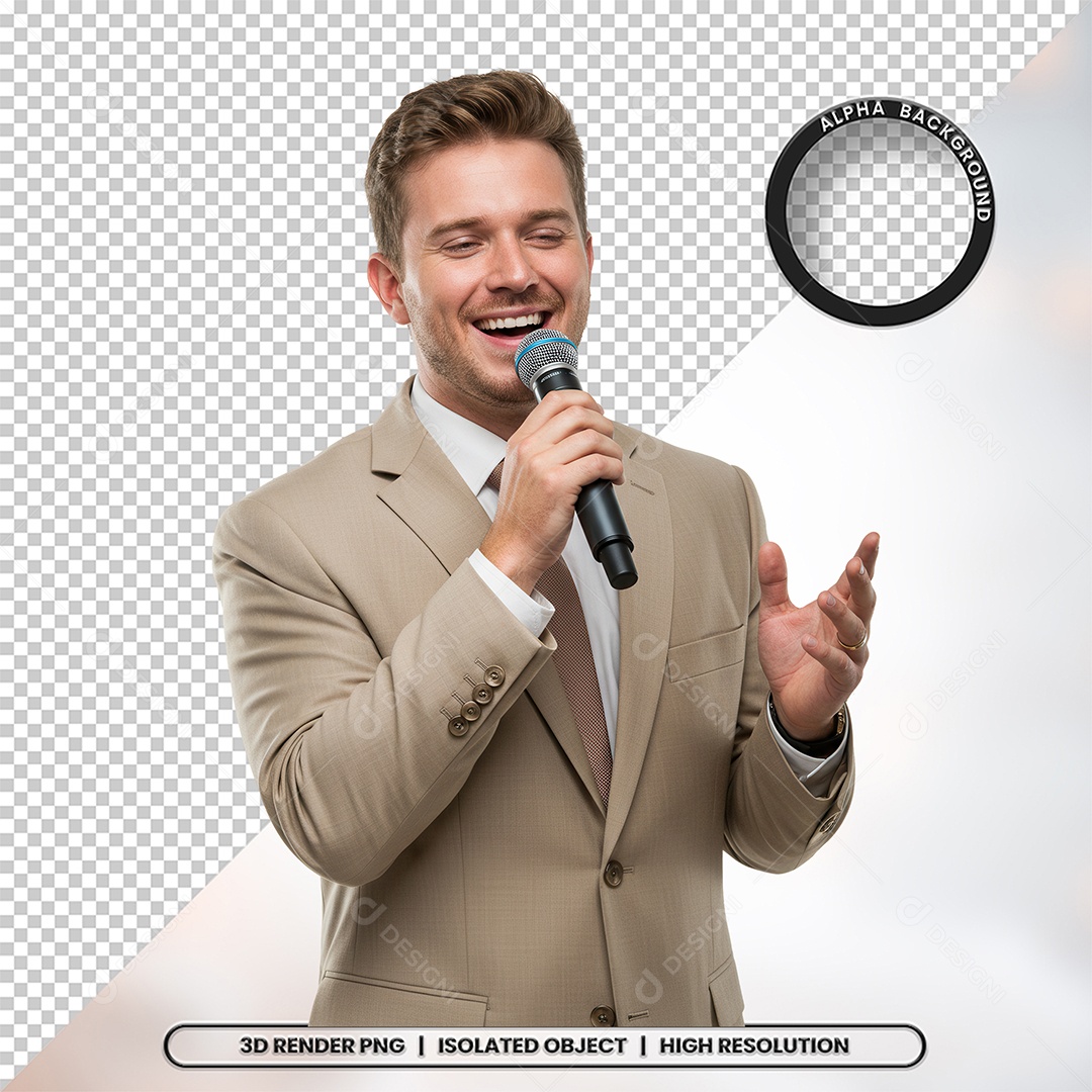 Personagem Pastor de Igreja Para Composição PSD