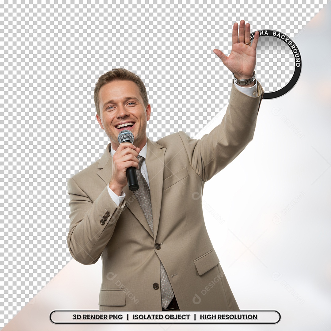 Personagem Pastor de Igreja Para Composição PSD