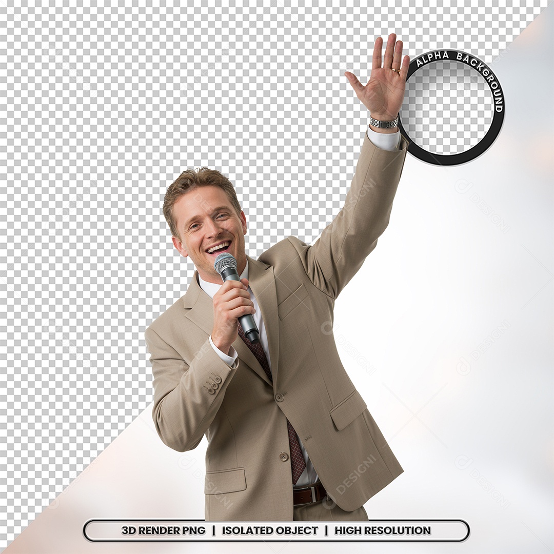 Personagem Pastor de Igreja Para Composição PSD