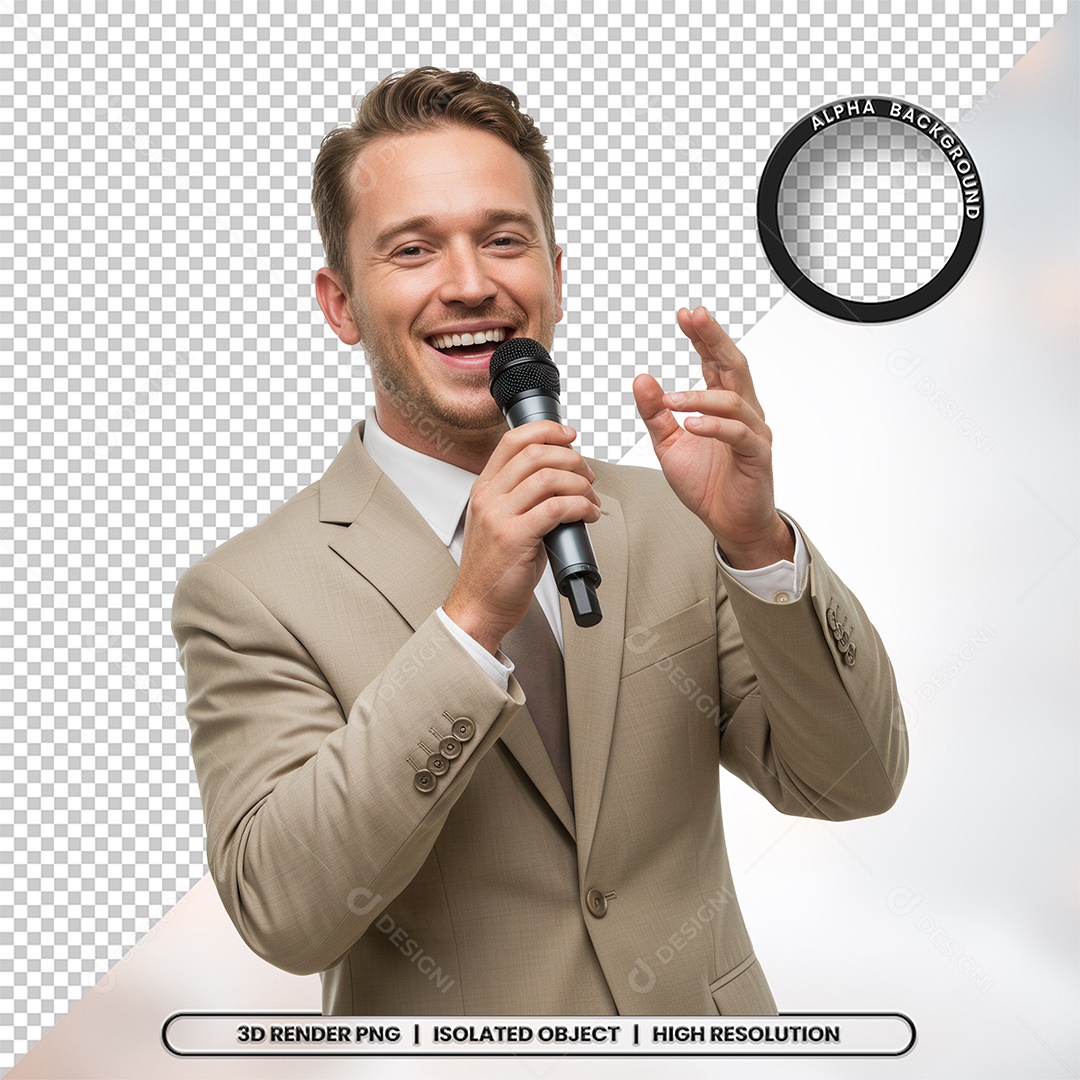 Personagem Pastor de Igreja Para Composição PSD