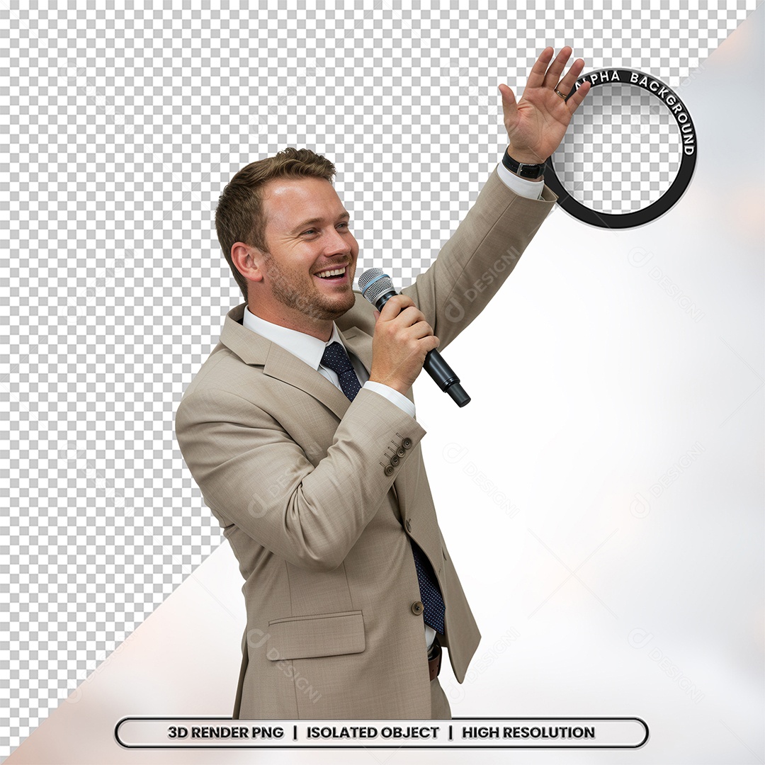 Personagem Pastor de Igreja Para Composição PSD