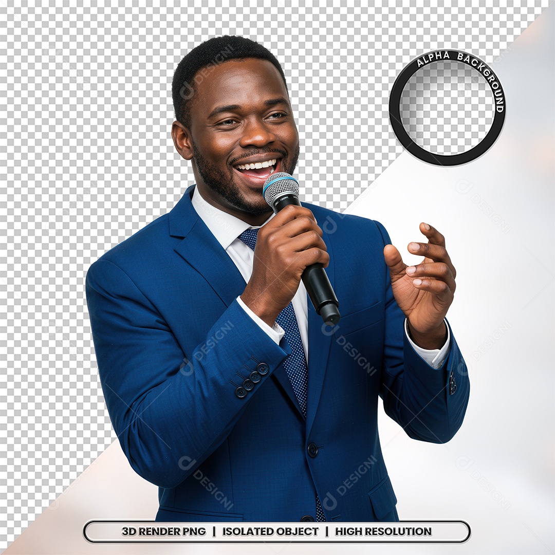 Personagem Pastor de Igreja Para Composição PSD