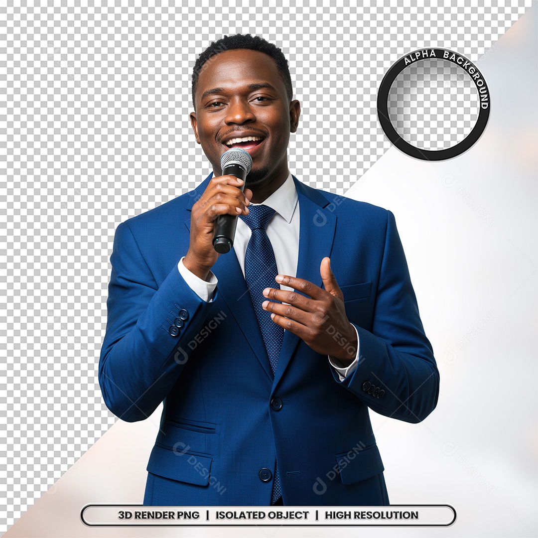 Personagem Pastor de Igreja Para Composição PSD