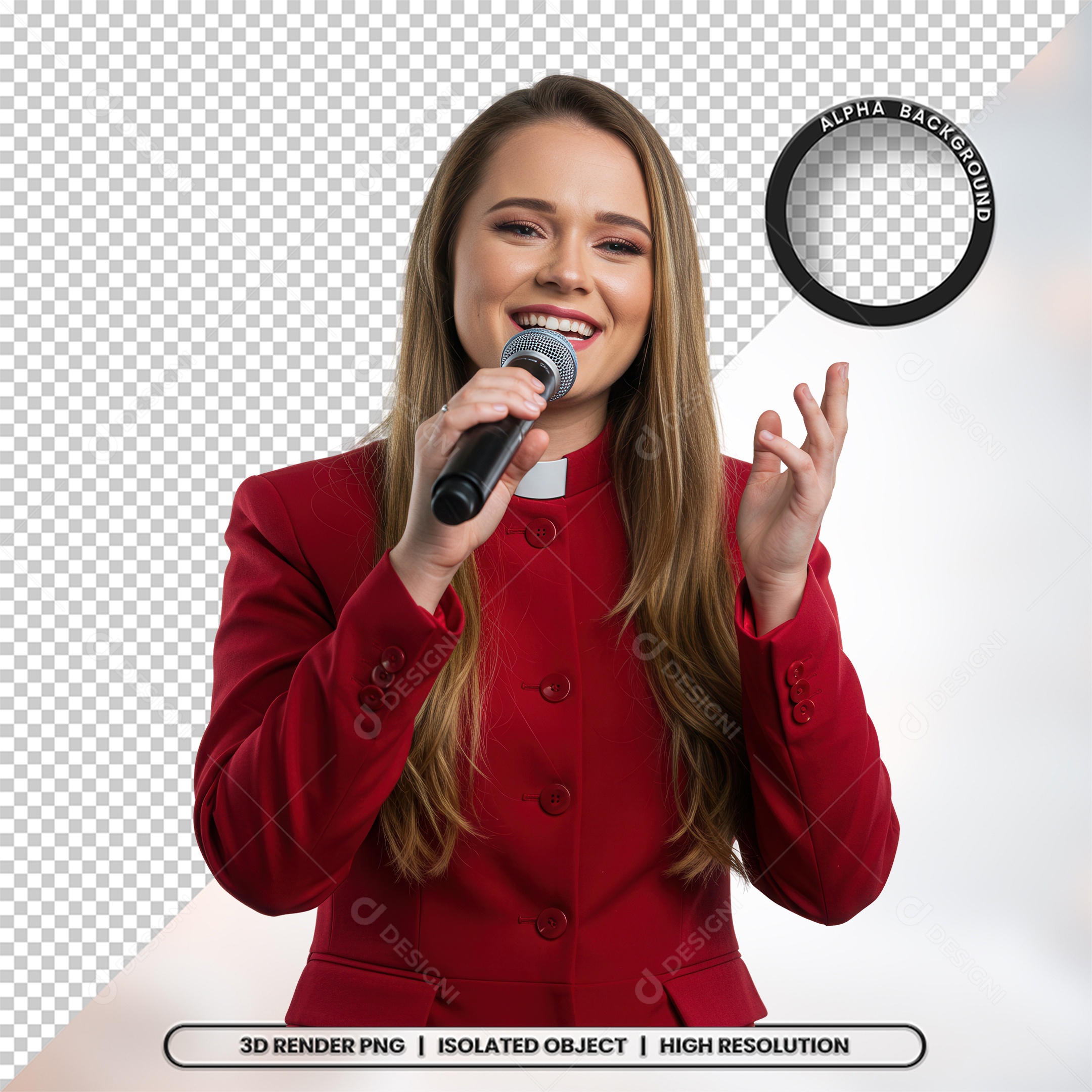 Personagem Pastor de Igreja Para Composição PSD