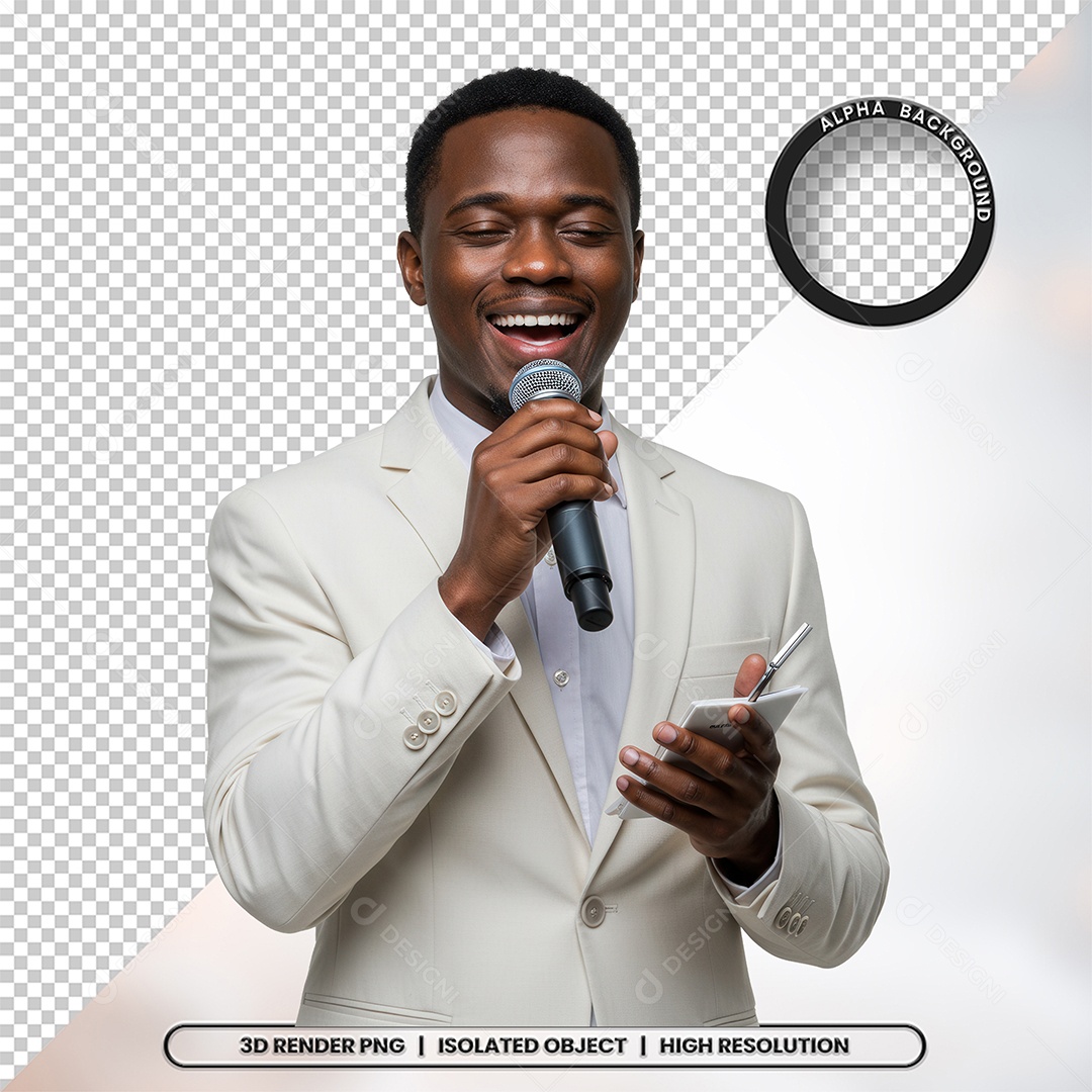 Personagem Pastor de Igreja Para Composição PSD