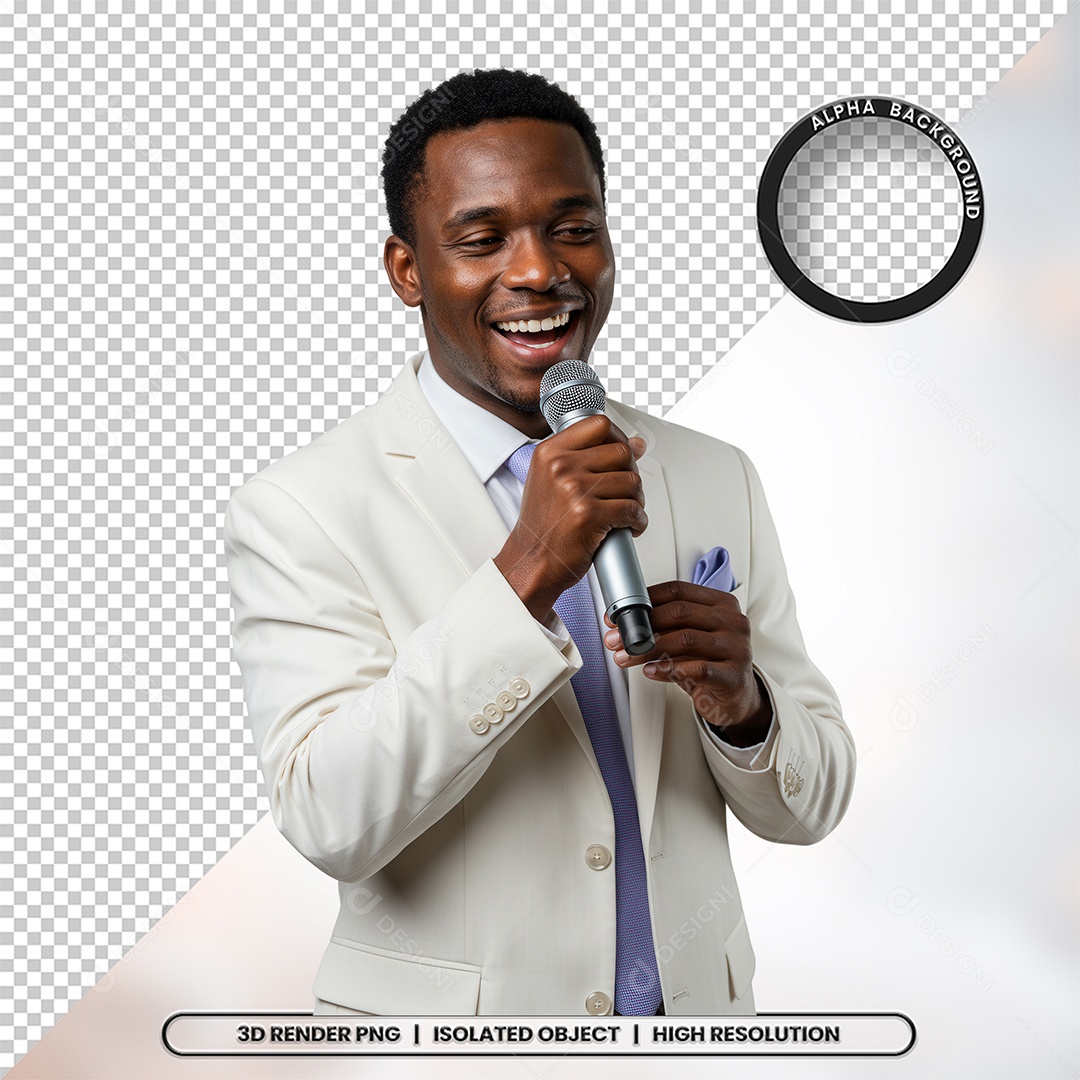 Personagem Pastor de Igreja Para Composição PSD