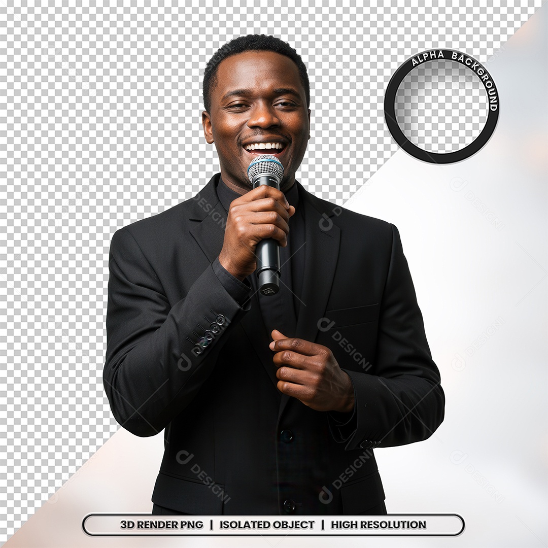 Personagem Pastor de Igreja Para Composição PSD