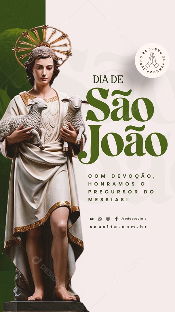 Story Dia de São João 24 de Junho Social Media PSD Editável