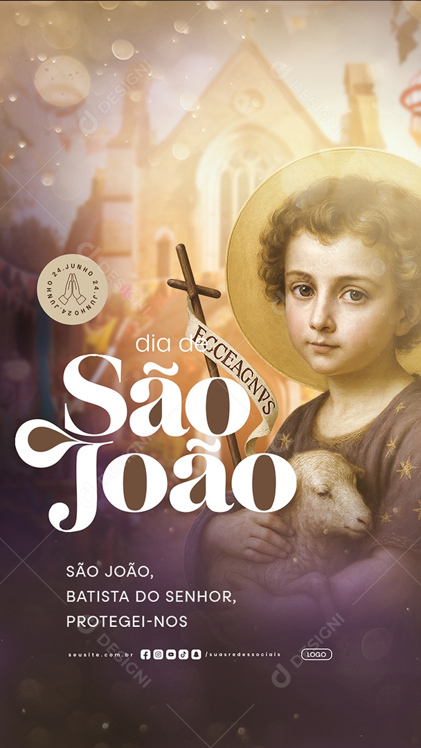 Story Dia de São João 24 de Junho Social Media PSD Editável