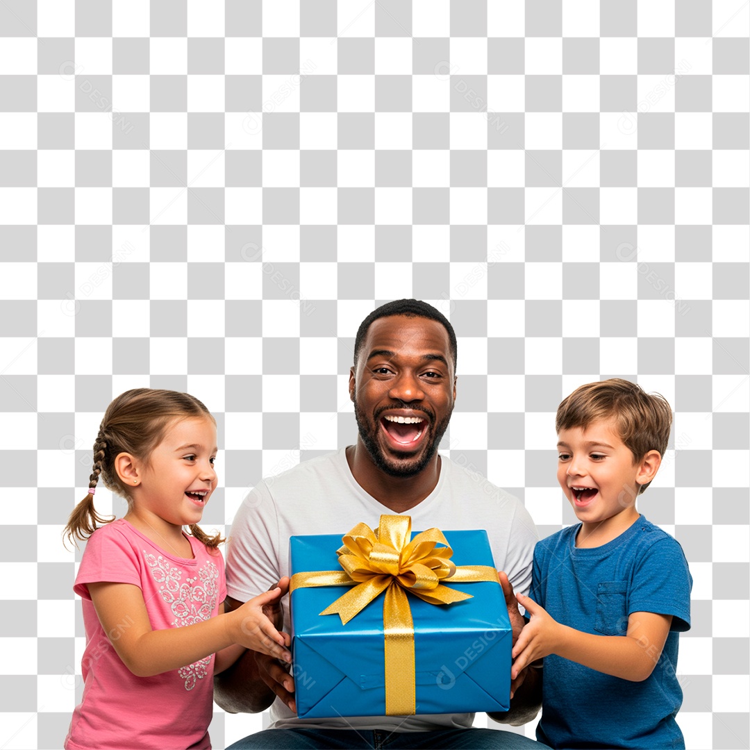 Crianças Dando Presente PNG Transparente