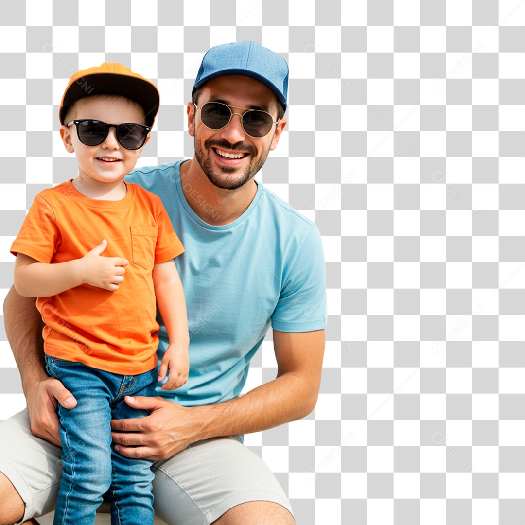 Pai e Filho PNG Transparente