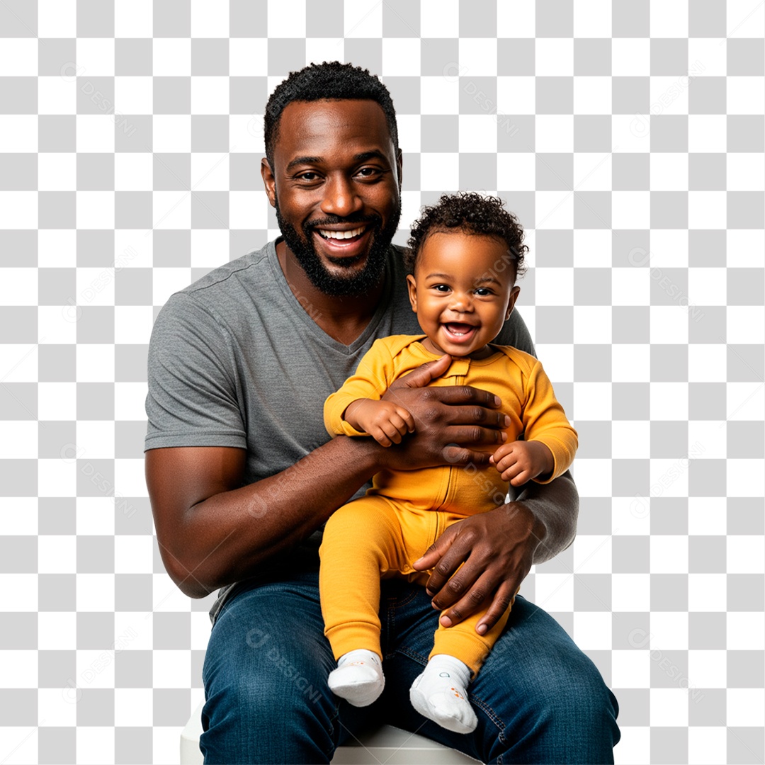 Pai Segurando Filho PNG Transparente