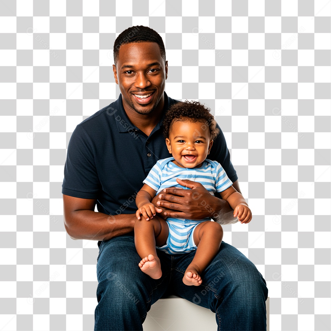 Pai Segurando Filho PNG Transparente
