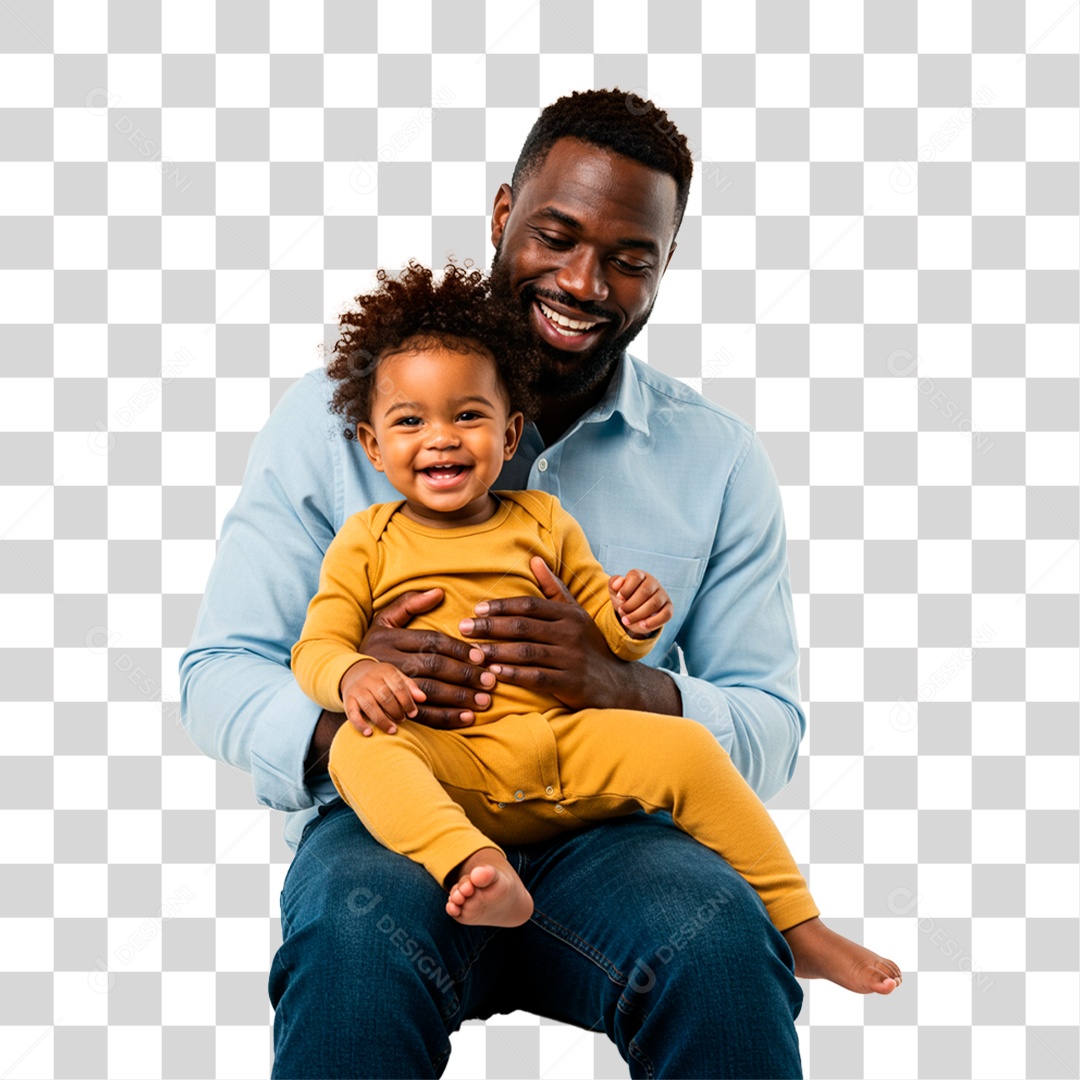 Pai Segurando Filho PNG Transparente