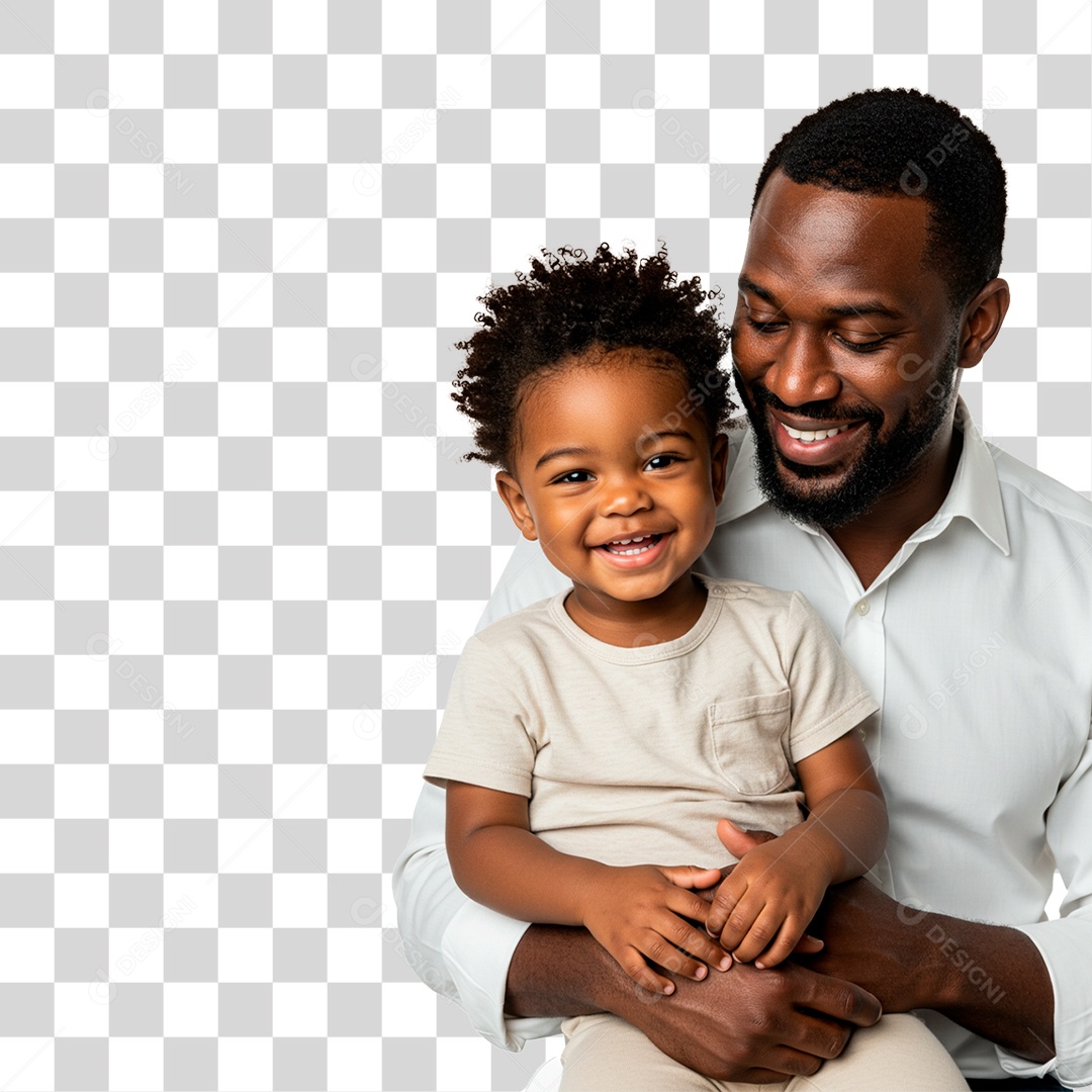 Pai Segurando Filho PNG Transparente