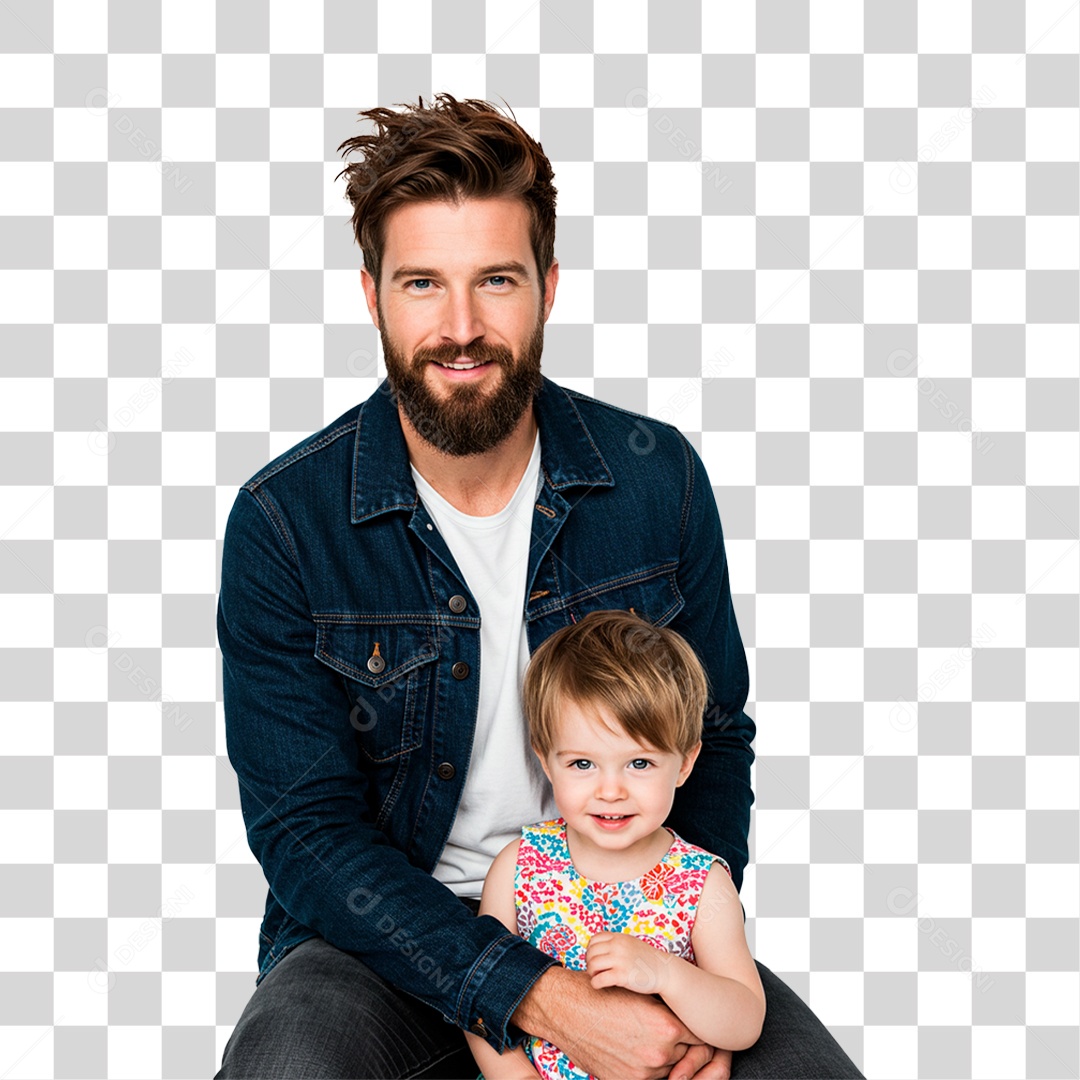 Pai Segurando Filho PNG Transparente