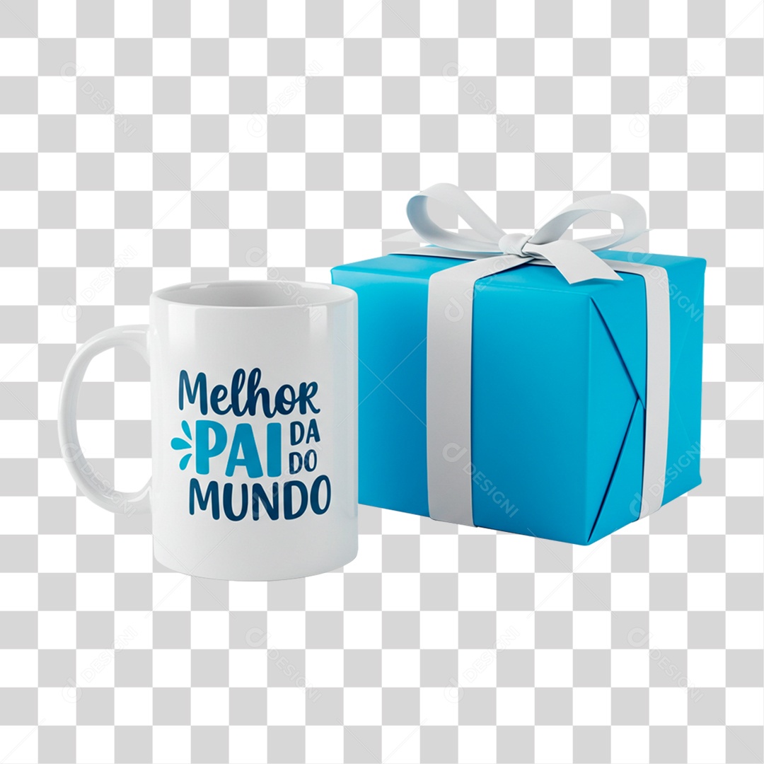 Caneca Dia dos Pais PNG Transparente