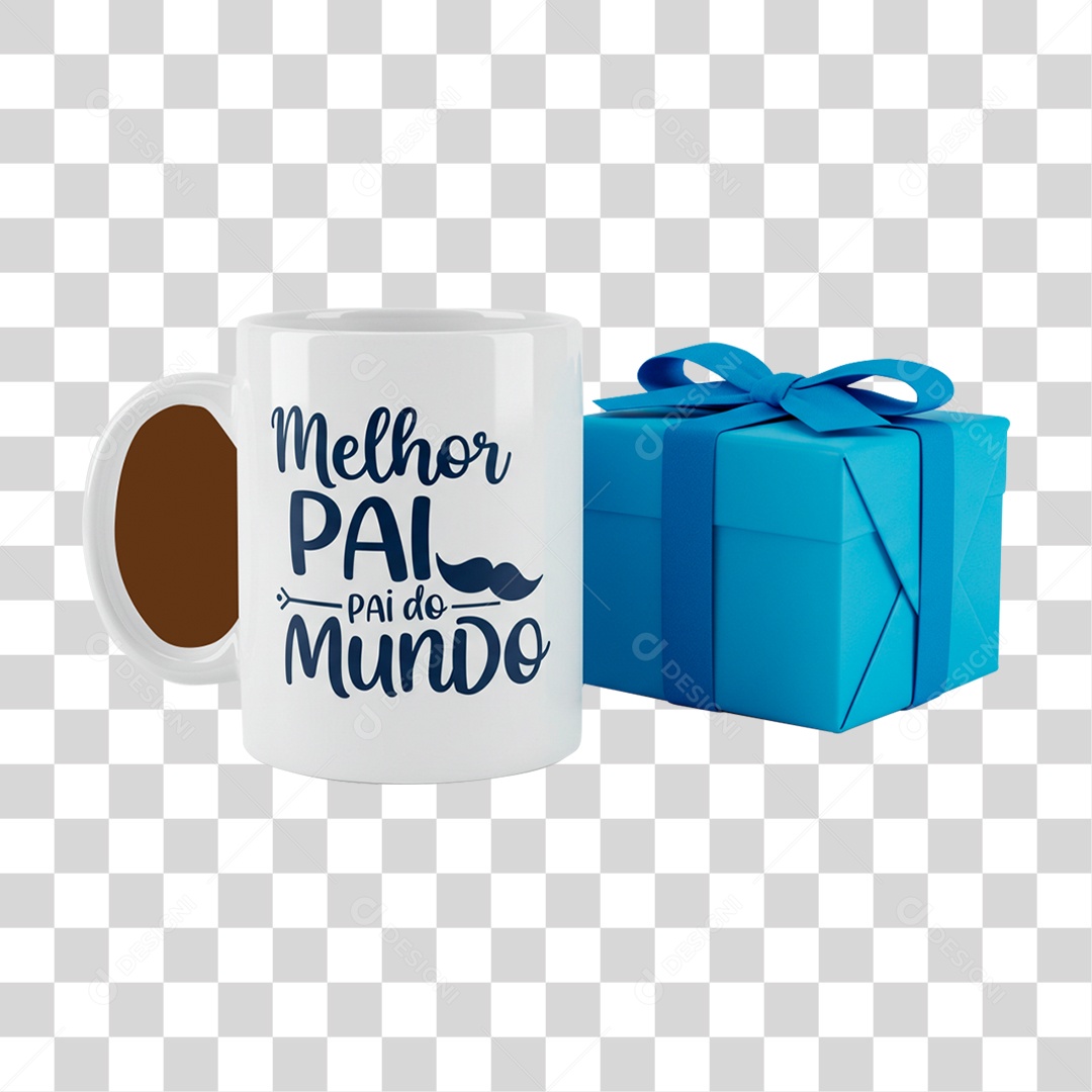 Caneca Dia dos Pais PNG Transparente