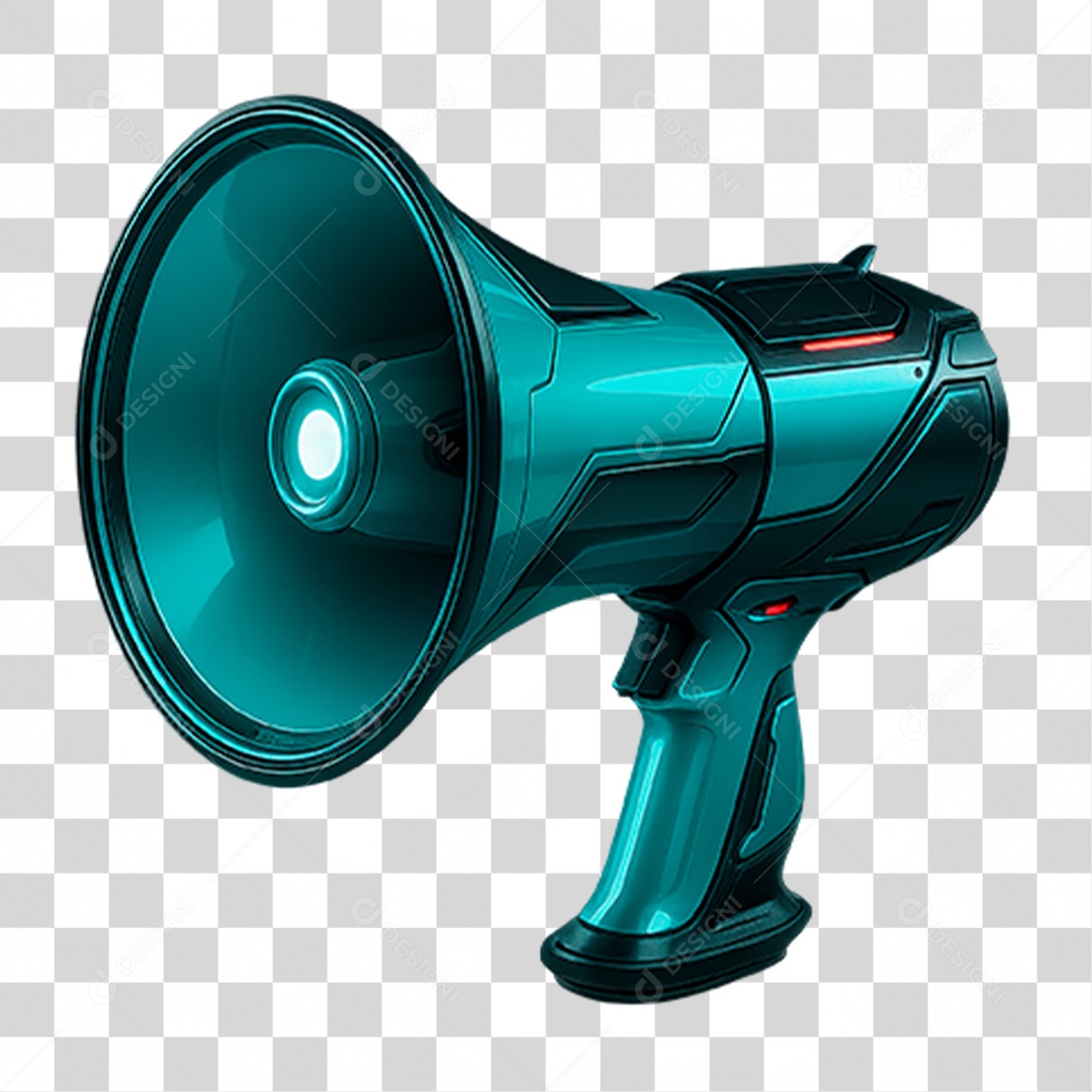 Megafone Futurista PNG Transparente