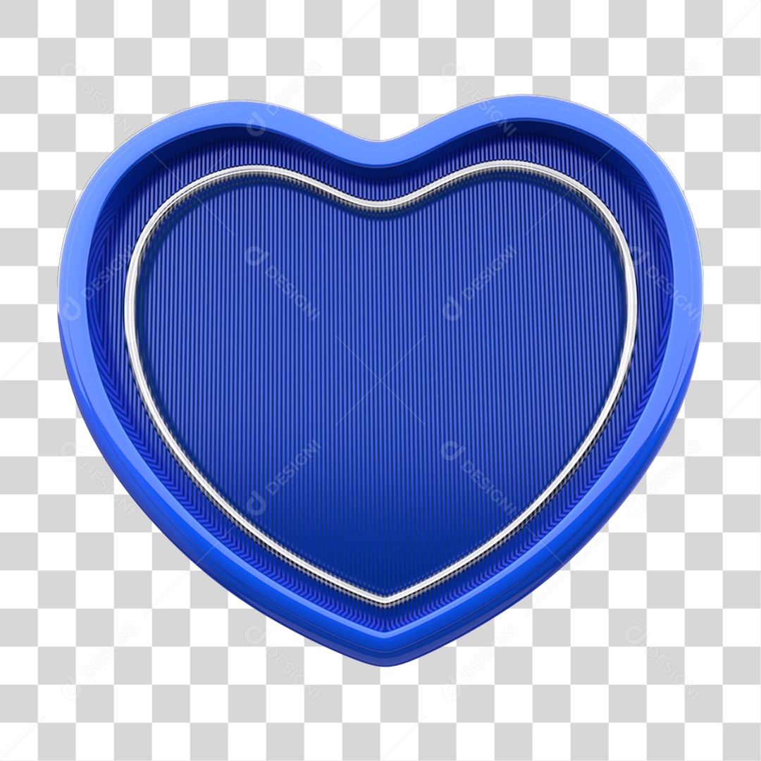 Placa Escudo Coração PNG Transparente