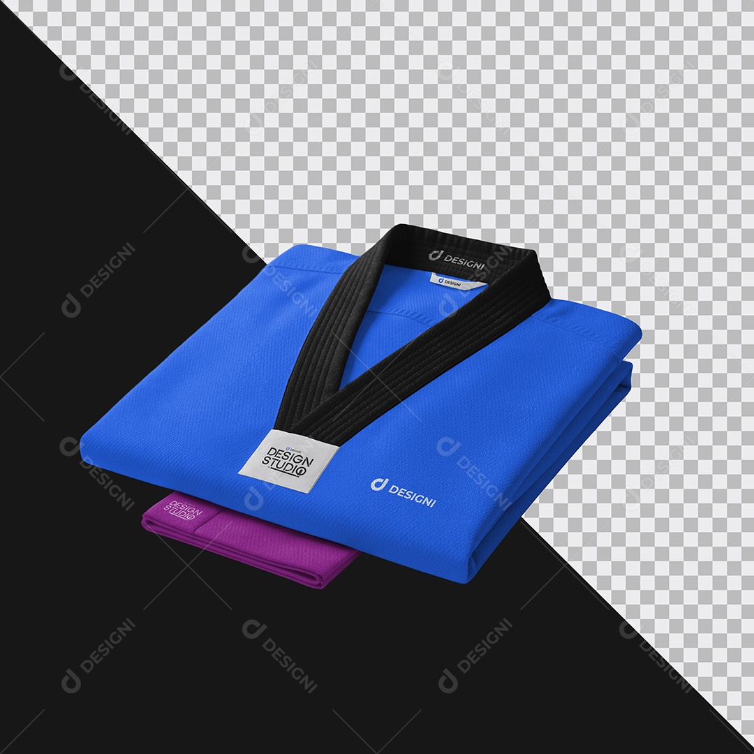 Mockup Uniforme Esportivo Dobok Taekwondo PSD Editável