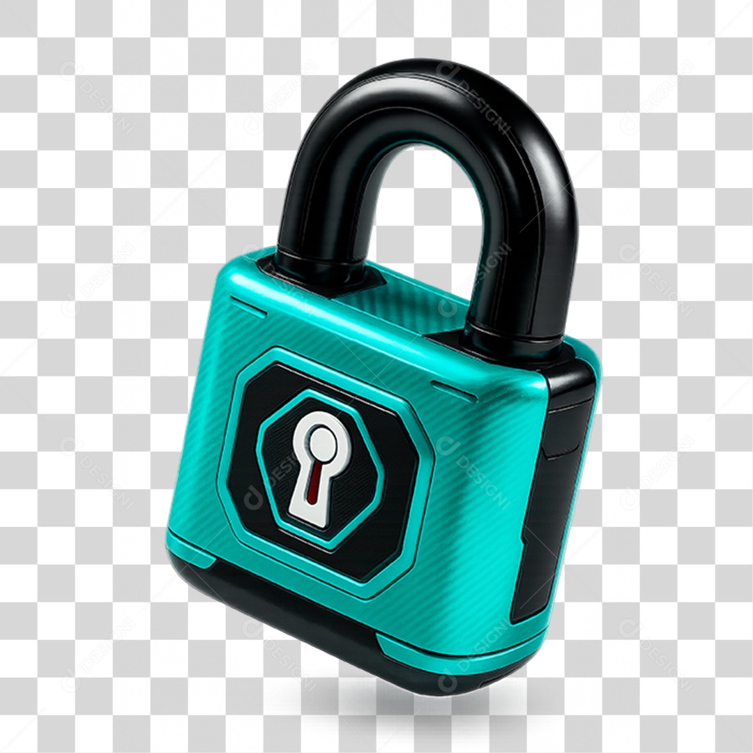 Cadeado Tecnologico PNG Transparente