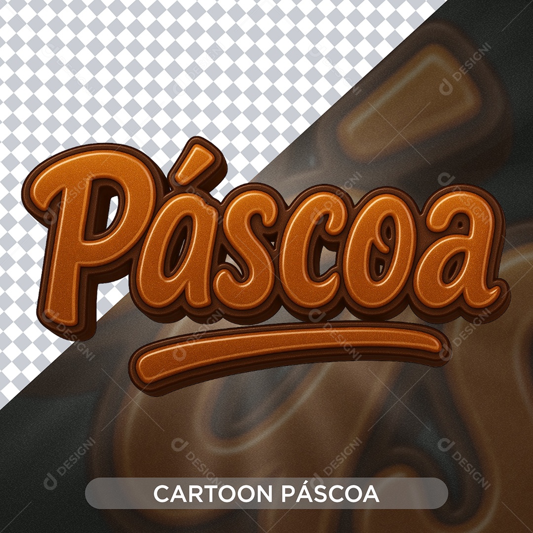 Pascoa Elemento 3D  Para Composição PSD