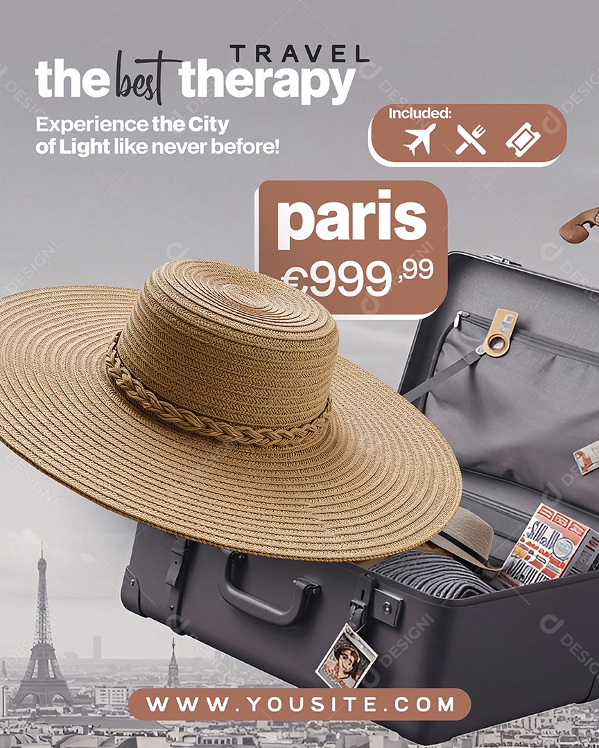 Chapéu Elemento 3D Para Composição PSD