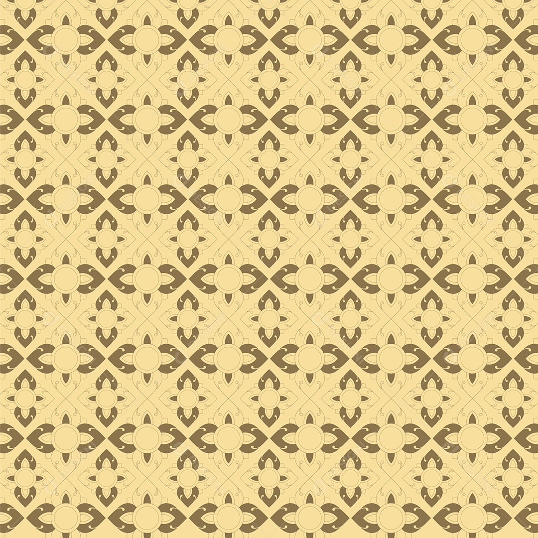 Padrão Geométrico Kbach Khmer Ilustração Vetor EPS