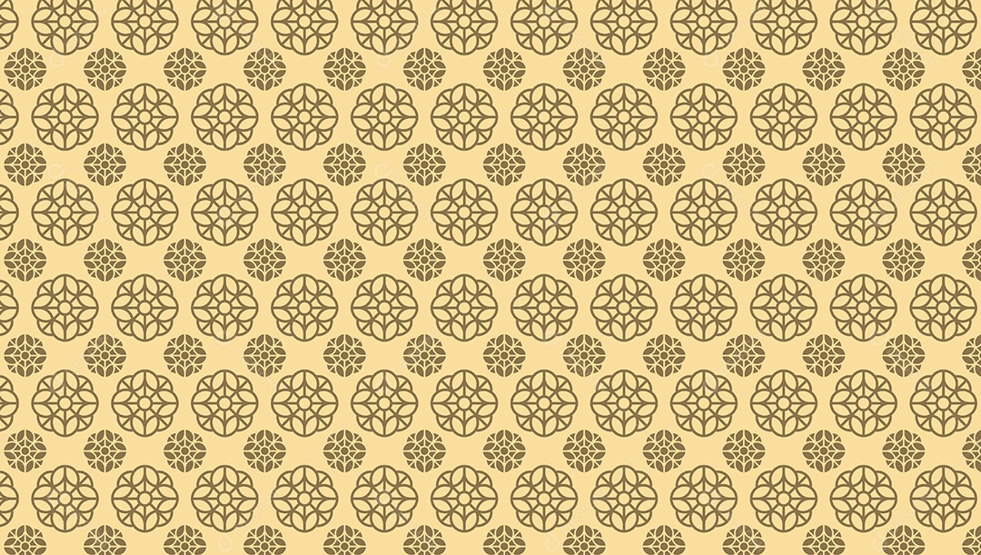 Padrão Geométrico Kbach Khmer Ilustração Vetor EPS