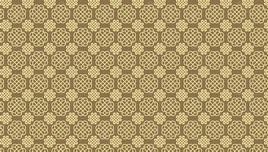 Padrão Geométrico Kbach Khmer Ilustração Vetor EPS