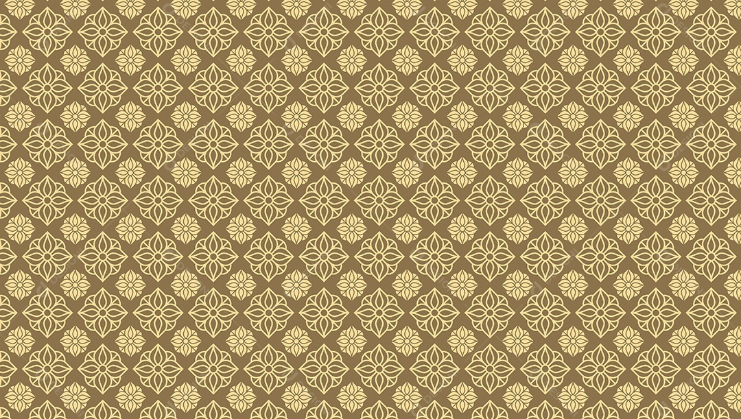 Padrão Geométrico Kbach Khmer Ilustração Vetor EPS