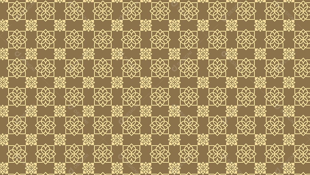 Padrão Geométrico Kbach Khmer Ilustração Vetor EPS