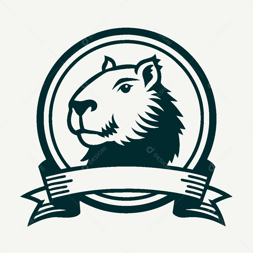 Modelo de Logo de Capivara Vetor EPS