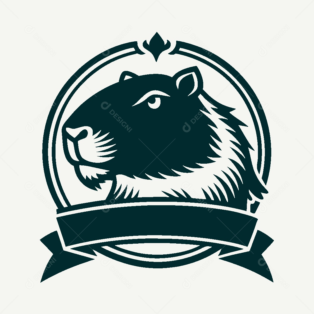 Modelo de Logo de Capivara Vetor EPS