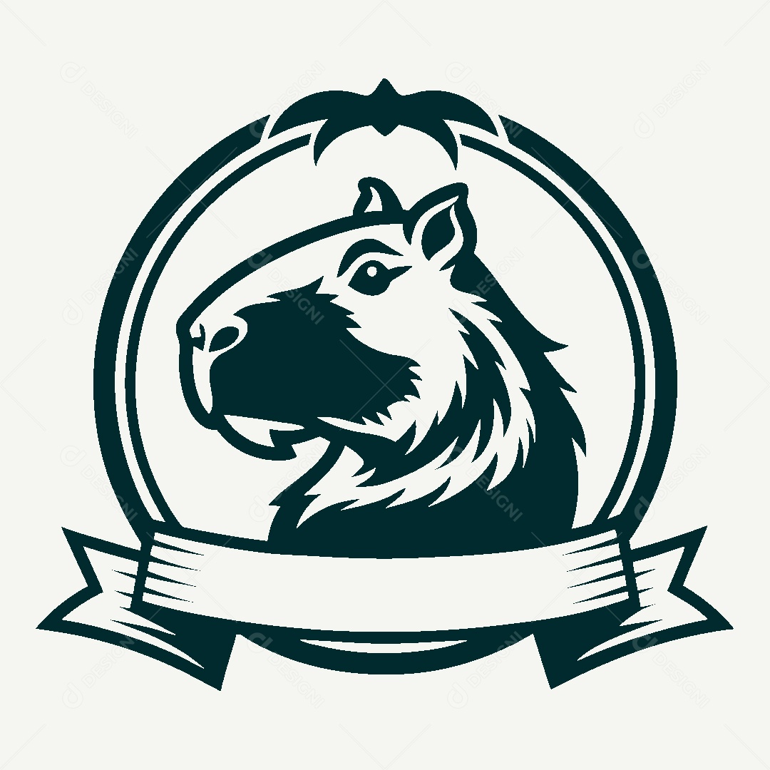 Modelo de Logo de Capivara Vetor EPS
