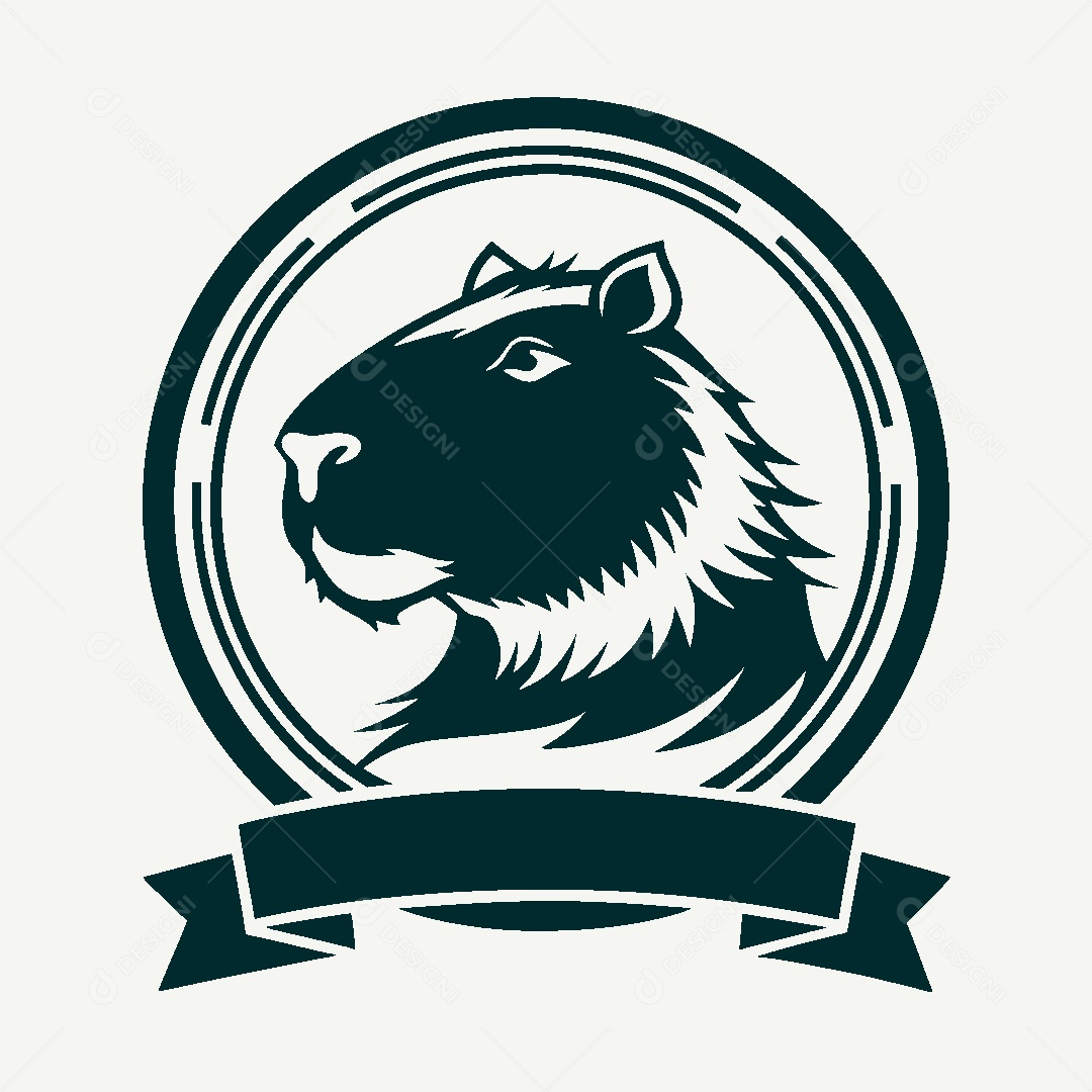 Modelo de Logo de Capivara Vetor EPS