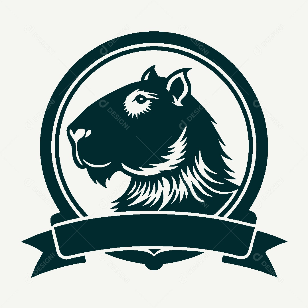 Modelo de Logo de Capivara Vetor EPS
