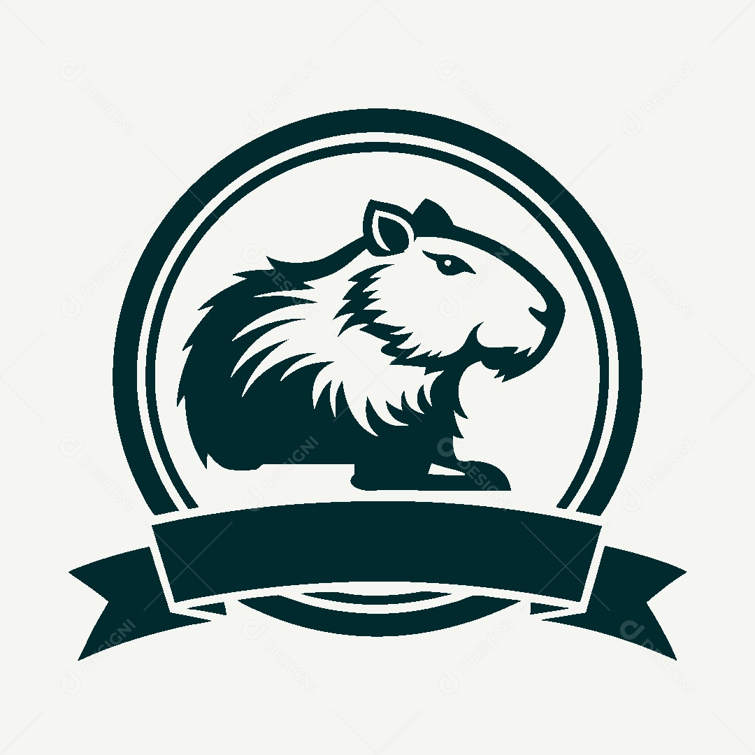 Modelo de Logo de Capivara Vetor EPS