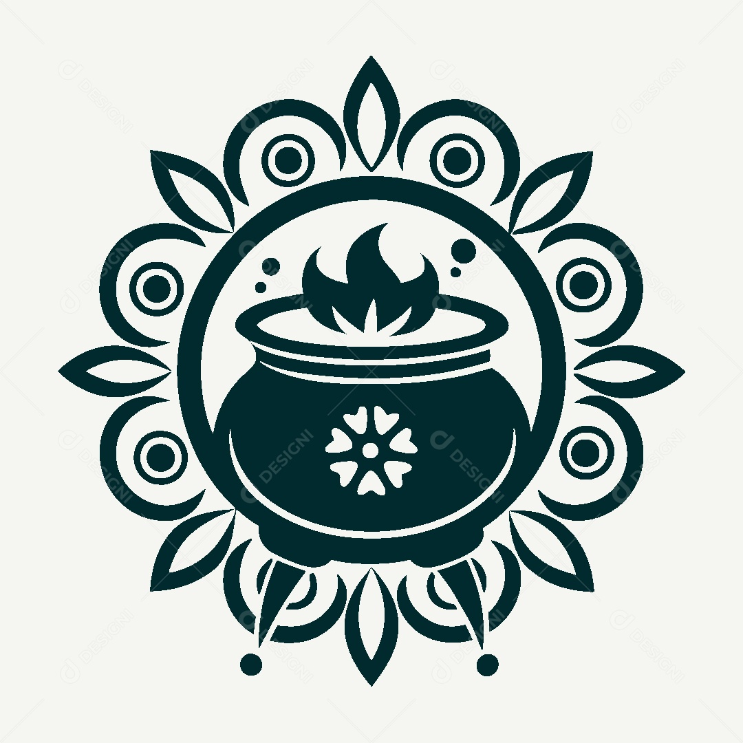 Modelo de Logo de Caldeirão Vetor EPS