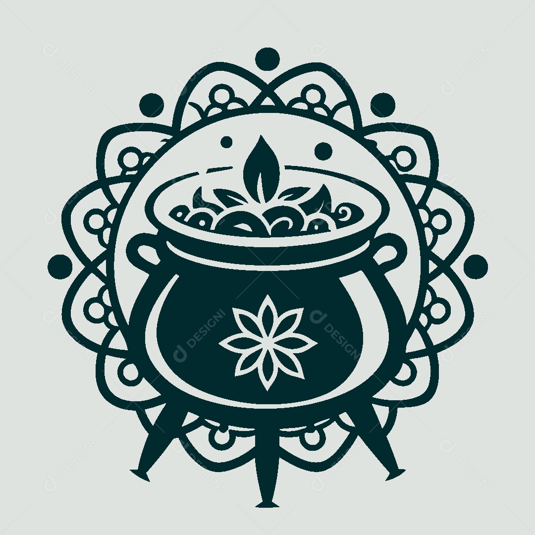 Modelo de Logo de Caldeirão Vetor EPS