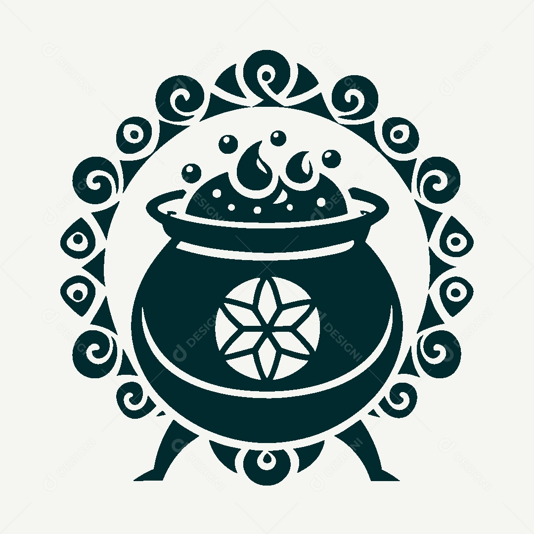 Modelo de Logo de Caldeirão Vetor EPS