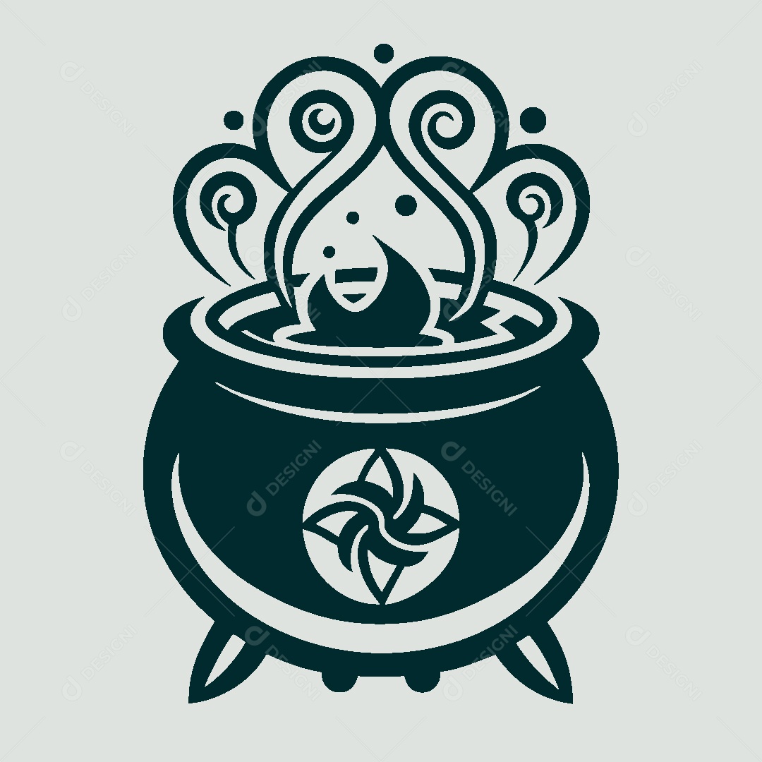 Modelo de Logo de Caldeirão Vetor EPS