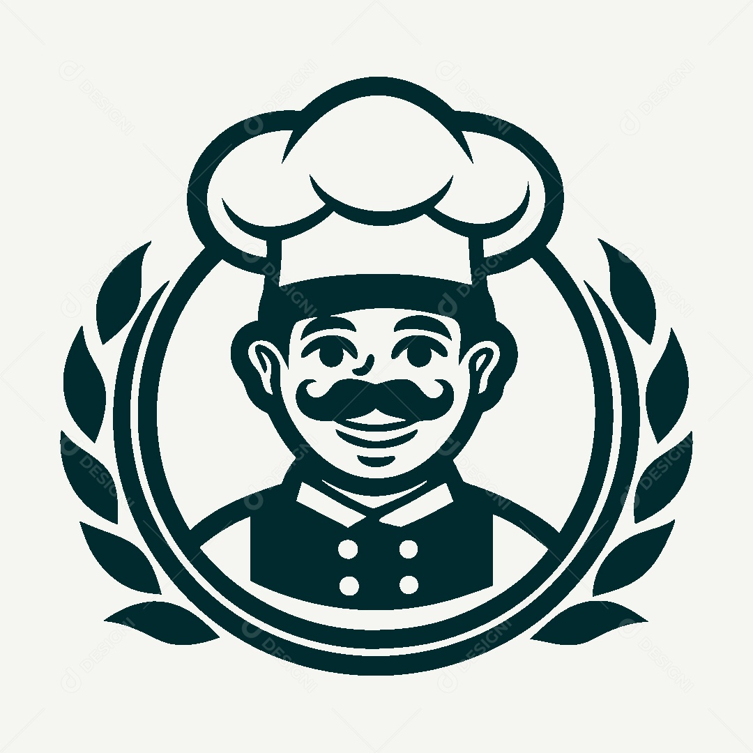 Modelo de Logo de Chefe Vetor EPS