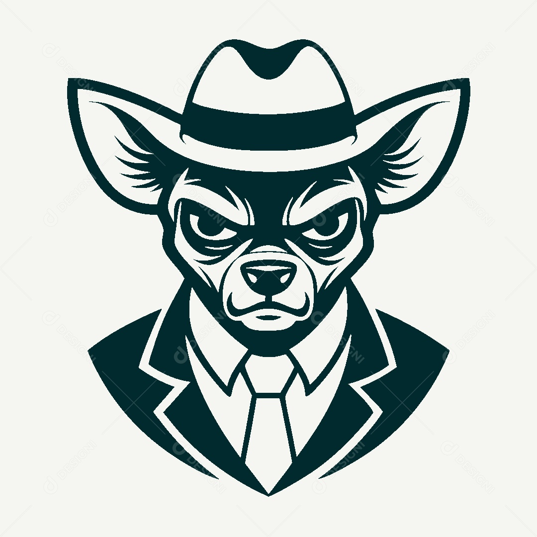 Modelo de Logo de Cachorro Vetor EPS