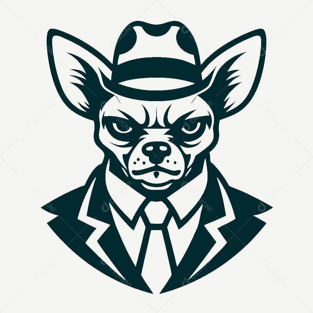 Modelo de Logo de Cachorro Vetor EPS