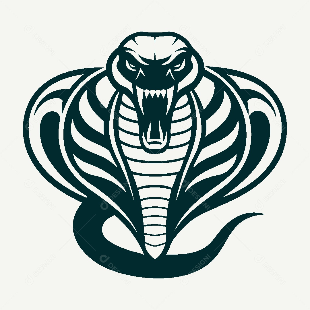 Modelo de Logo de Cobra Vetor EPS