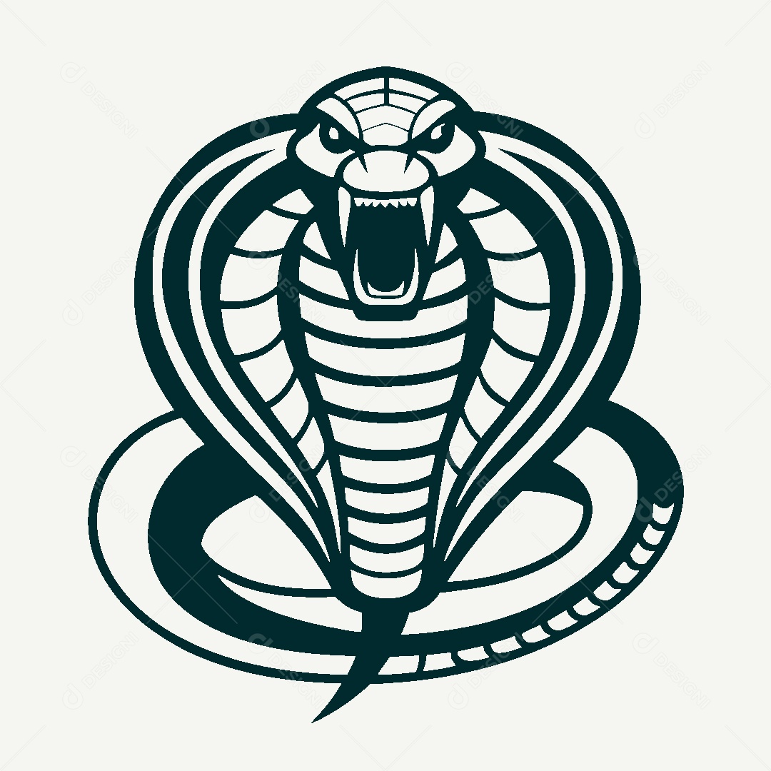 Modelo de Logo de Cobra Vetor EPS