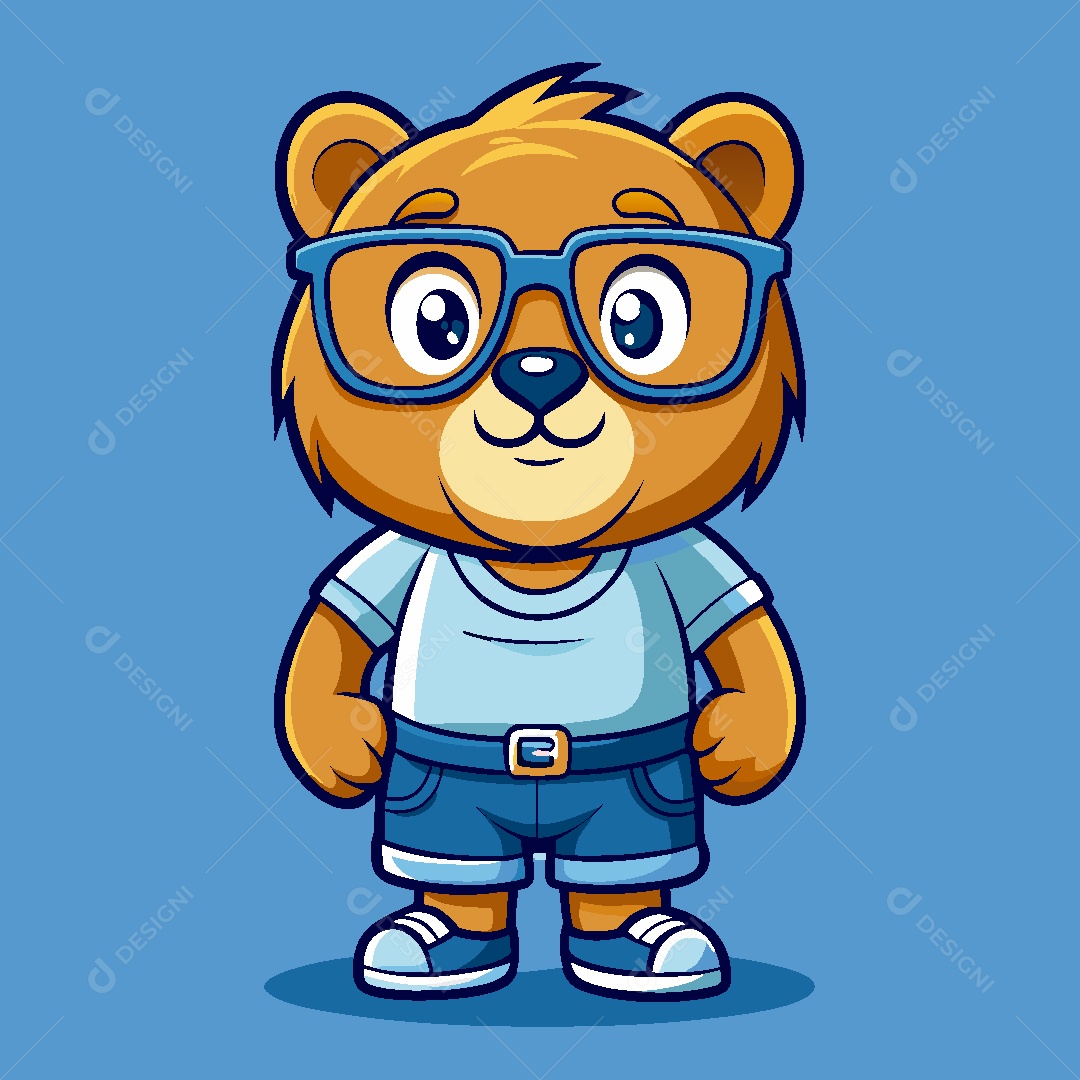 Urso Mascote Ilustração Vetor EPS