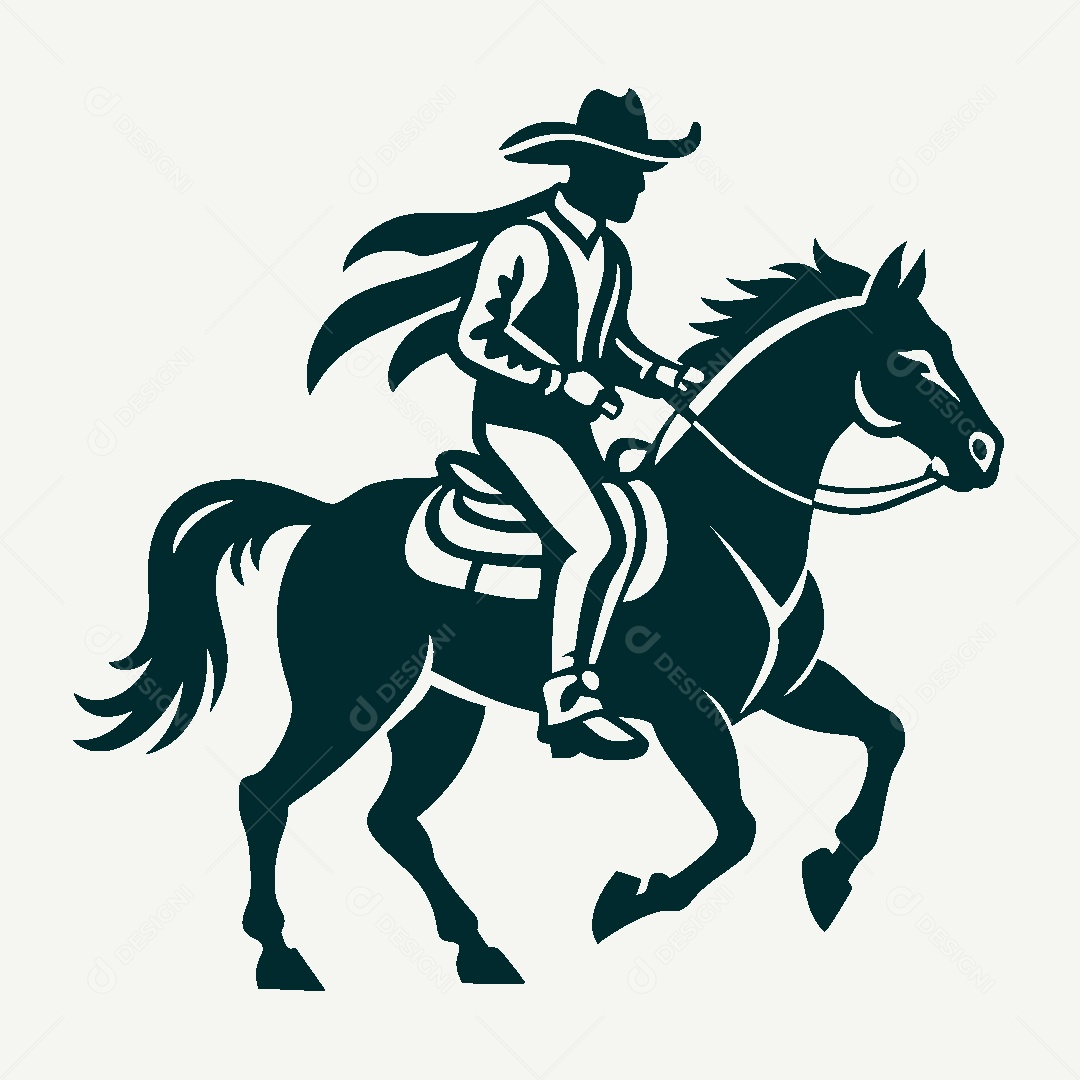 Modelo de Logo de Cavaleiro Vetor EPS